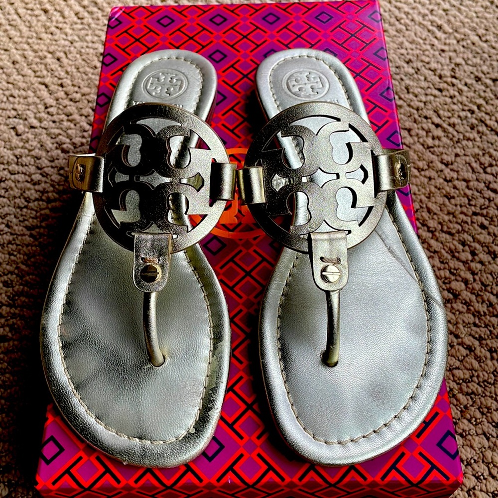 Gold leather Tory Burch Sandals